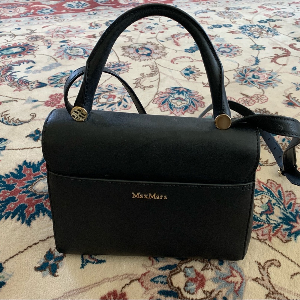 MaxMara Black Satchel Crossbody Bag